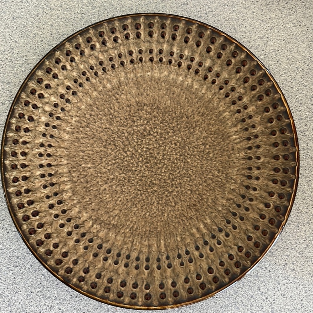 Pfaltzgraff 8 3/4” brown plate, lunch size. Cambria design